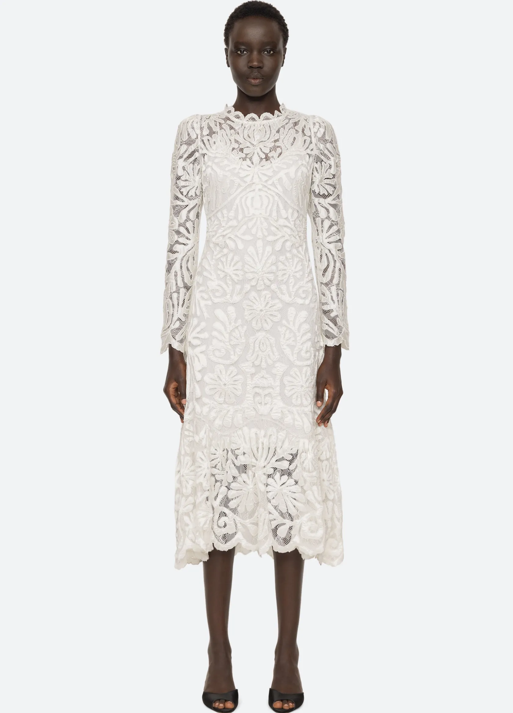 Dresses>Sea New York Agathe L/S Dress Cream