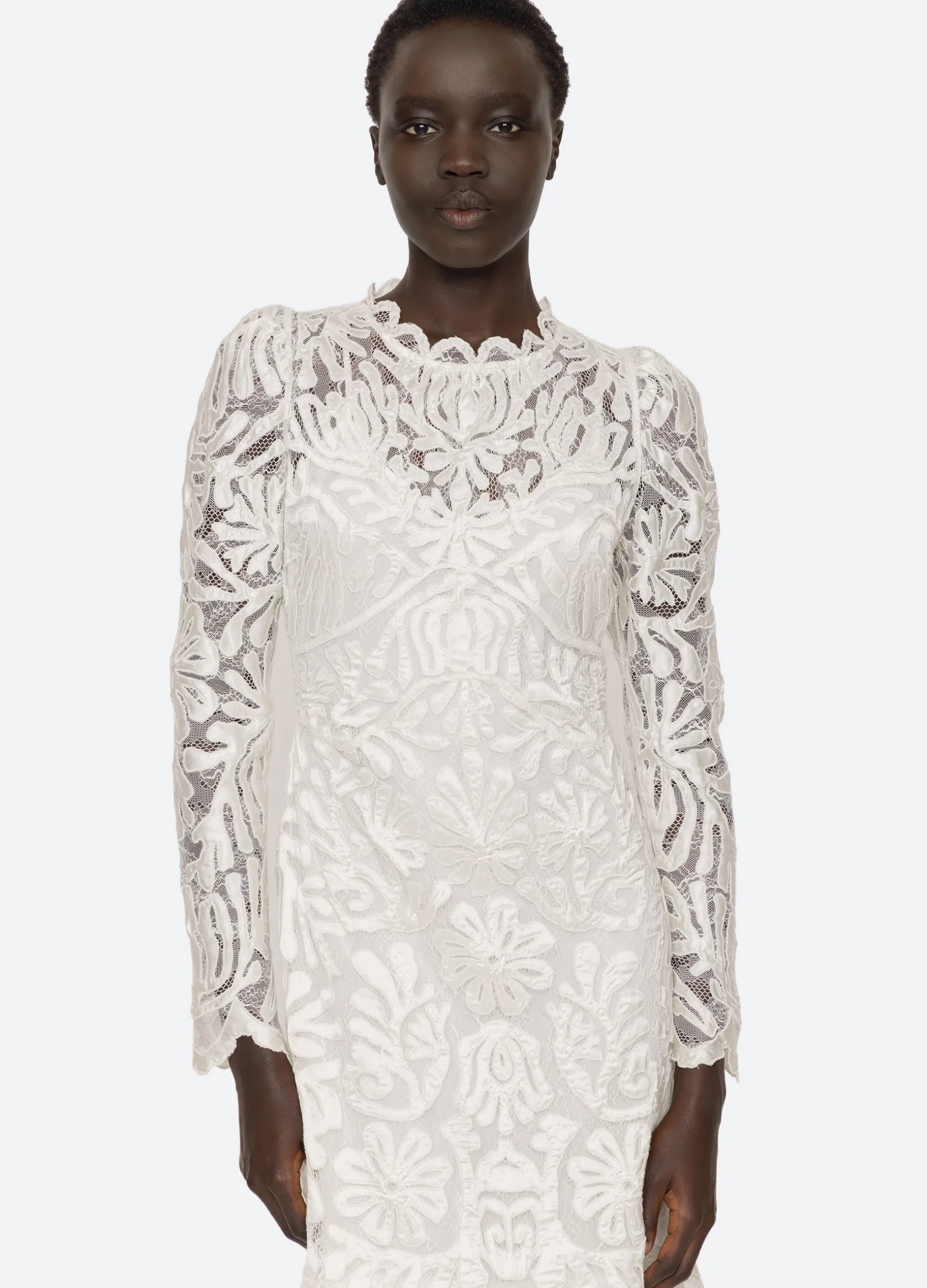 Dresses>Sea New York Agathe L/S Dress Cream
