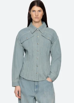 Tops>Sea New York Alba Top Blue