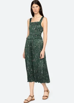Dresses>Sea New York Amara Ruched Dress Green