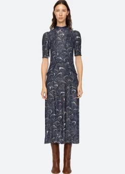 Dresses>Sea New York Amara S/S Dress Navy