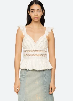 Tops>Sea New York Antonina Tank Cream