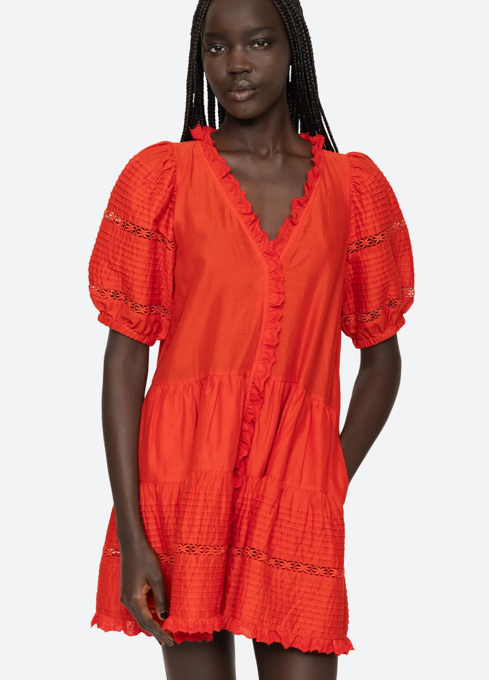 Dresses>Sea New York Antonina Tunic Red