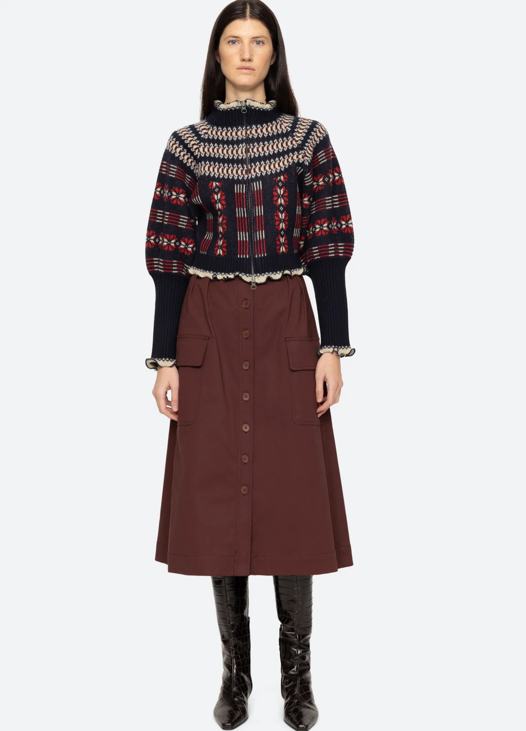 Tops|Sweaters>Sea New York Ayla Cardigan Multi
