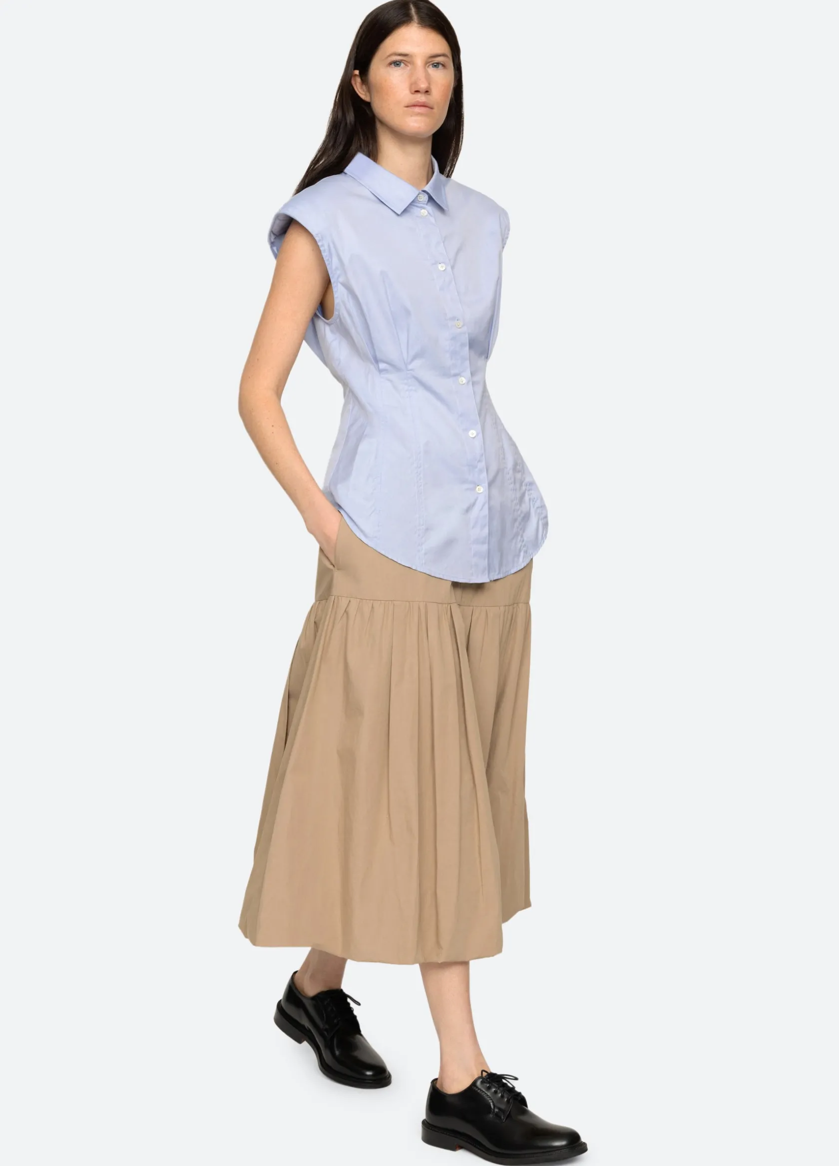 Bottoms>Sea New York Belle Bubble Skirt Khaki