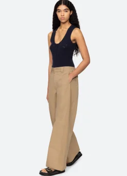 Bottoms>Sea New York Belle Pants Khaki