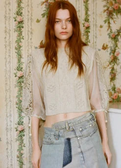 Sweaters|Tops>Sea New York Bente Sweater Cream