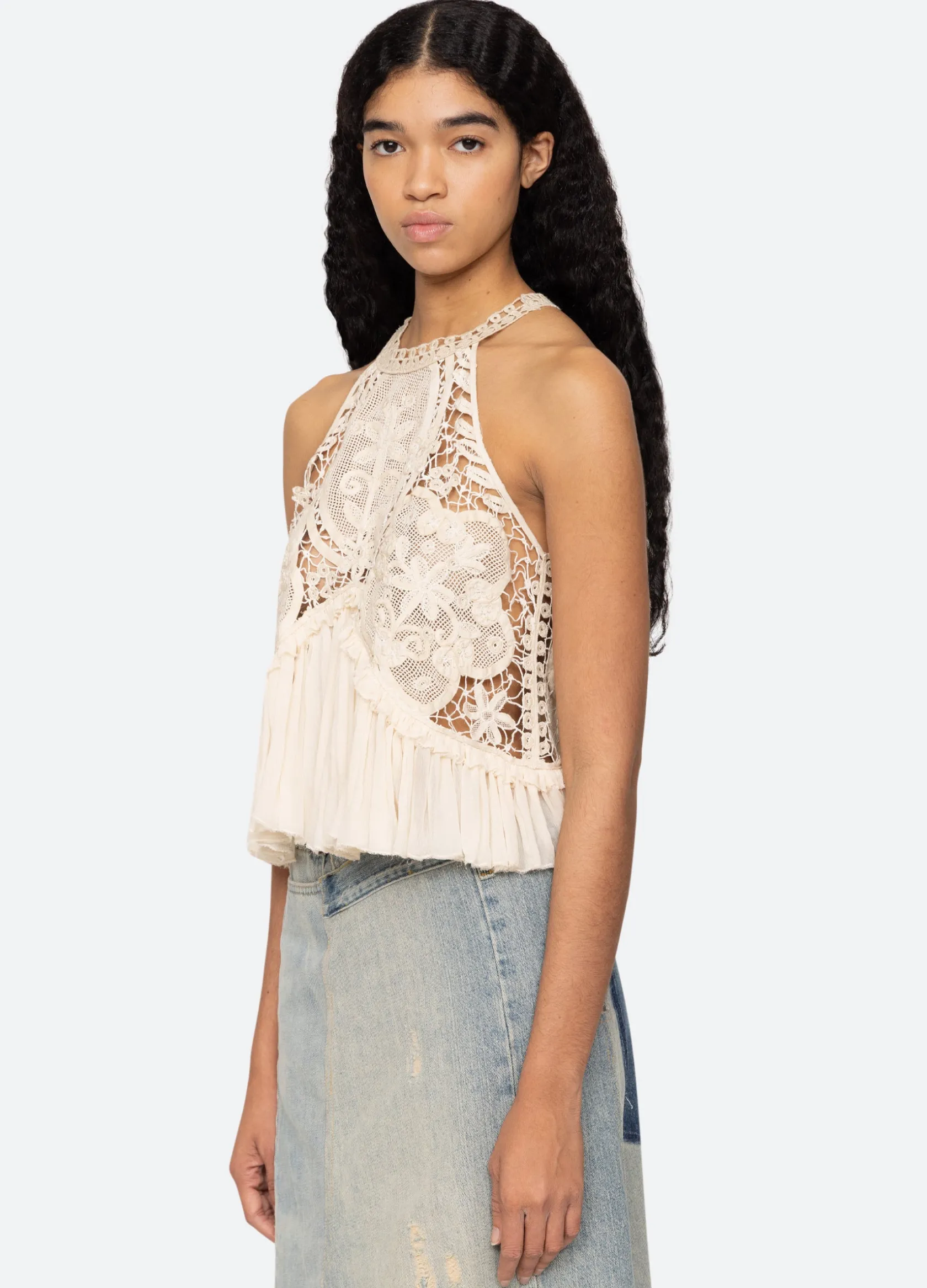 Tops>Sea New York Bente Tank Cream
