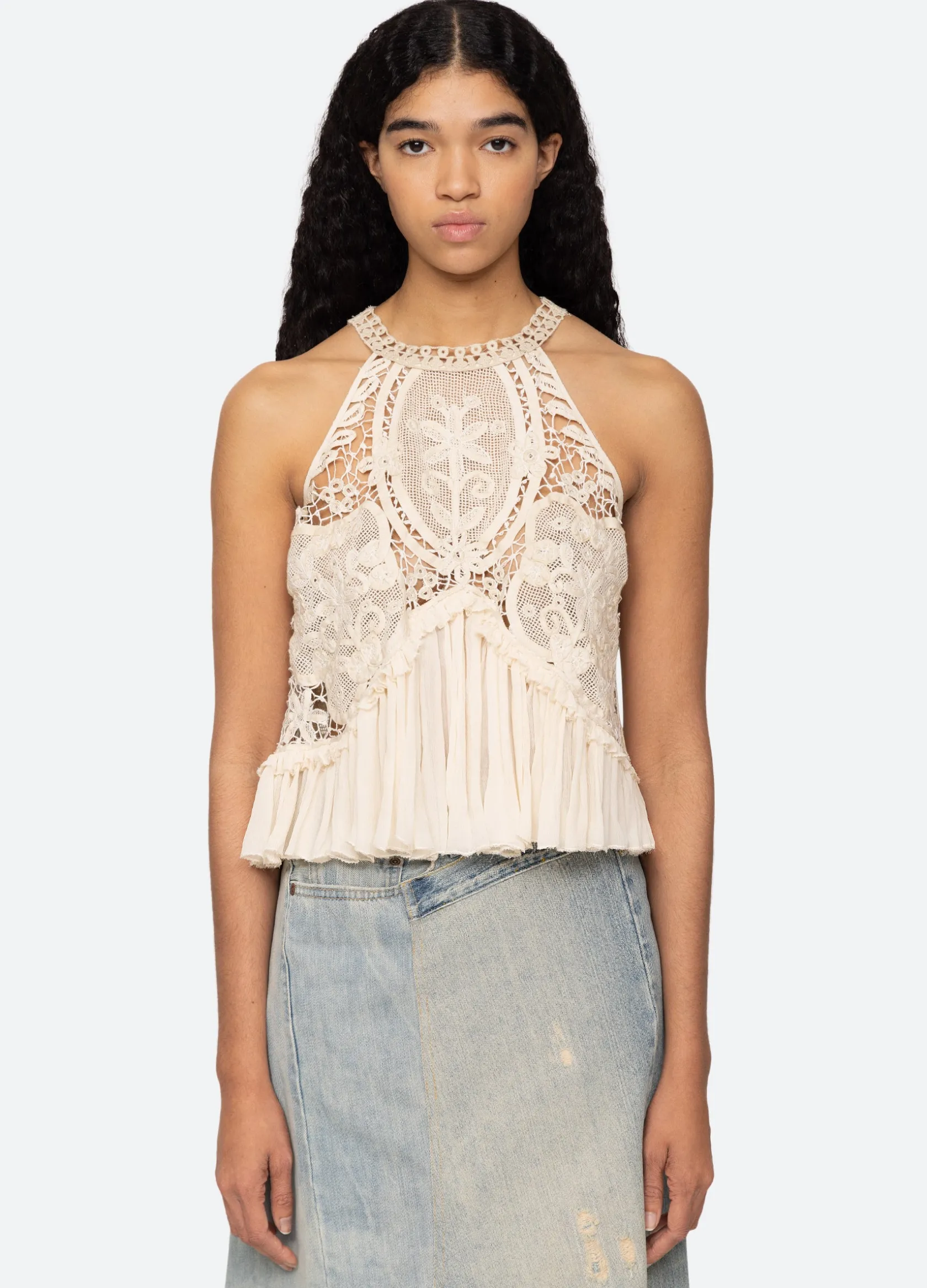Tops>Sea New York Bente Tank Cream