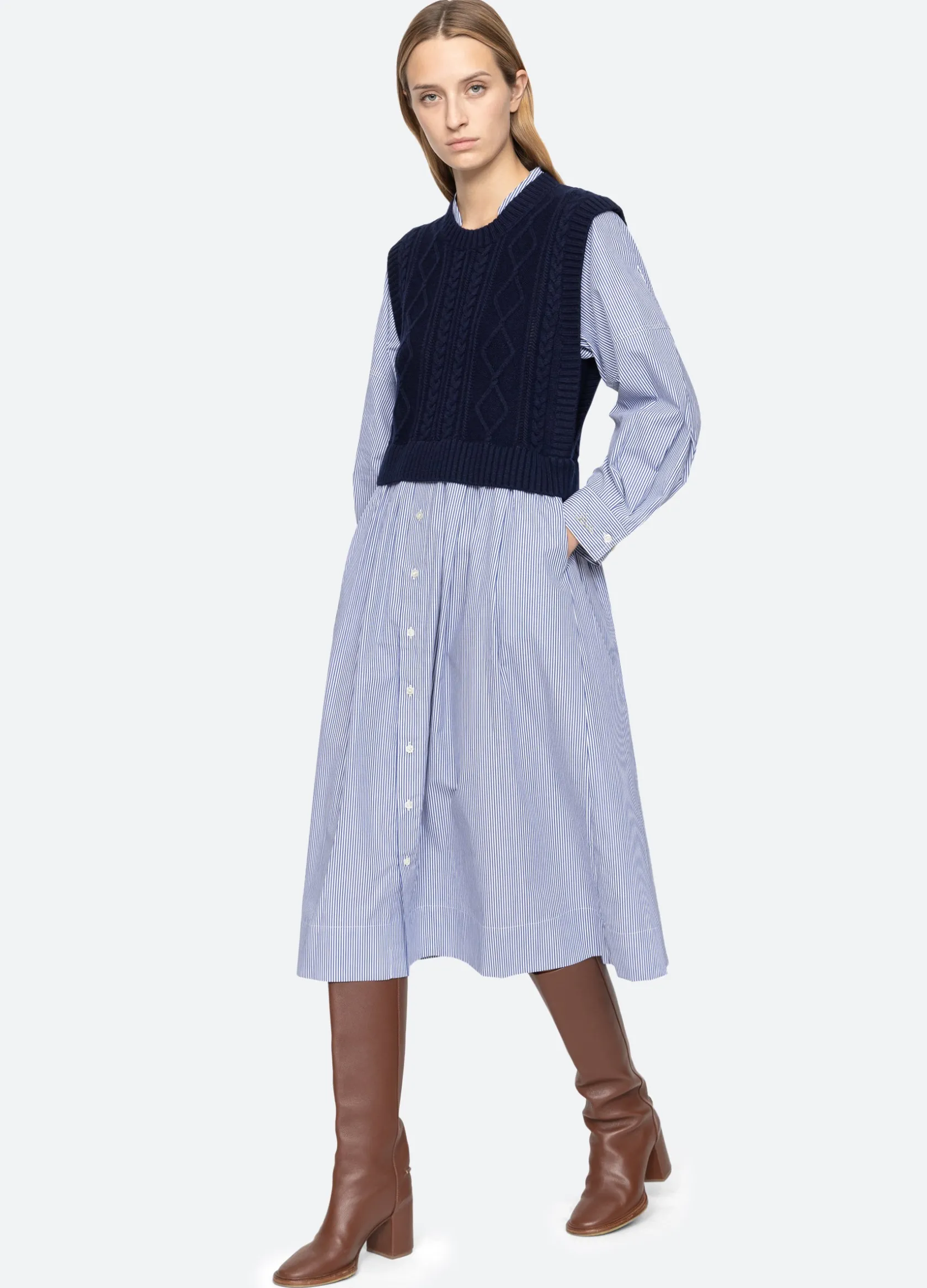 Dresses>Sea New York Caleb Dress Navy