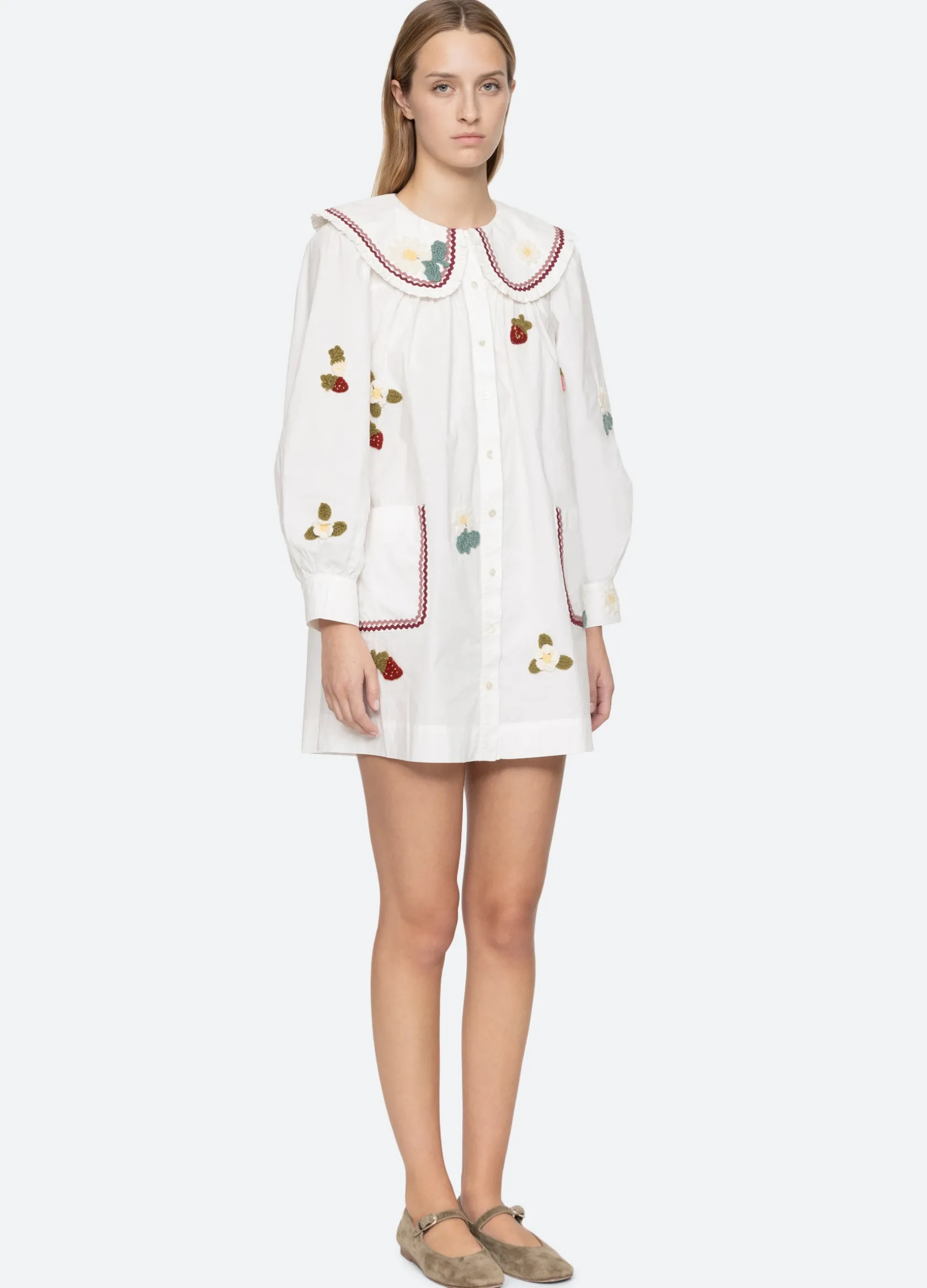 Dresses>Sea New York Callie Dress Cream