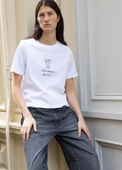 Tops>Sea New York Champagne T-Shirt White