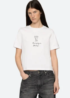 Tops>Sea New York Champagne T-Shirt White
