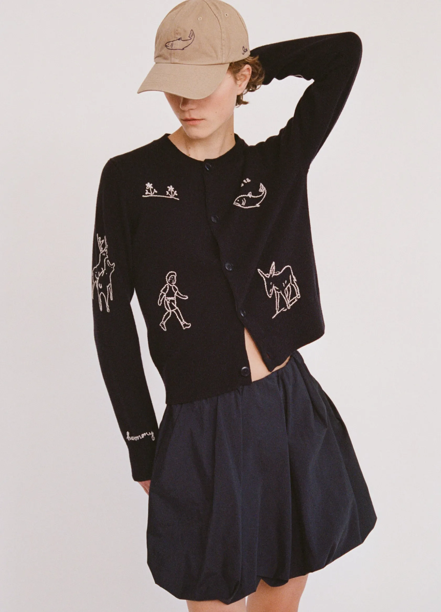 Tops|Sweaters>Sea New York Demi Cardigan Navy