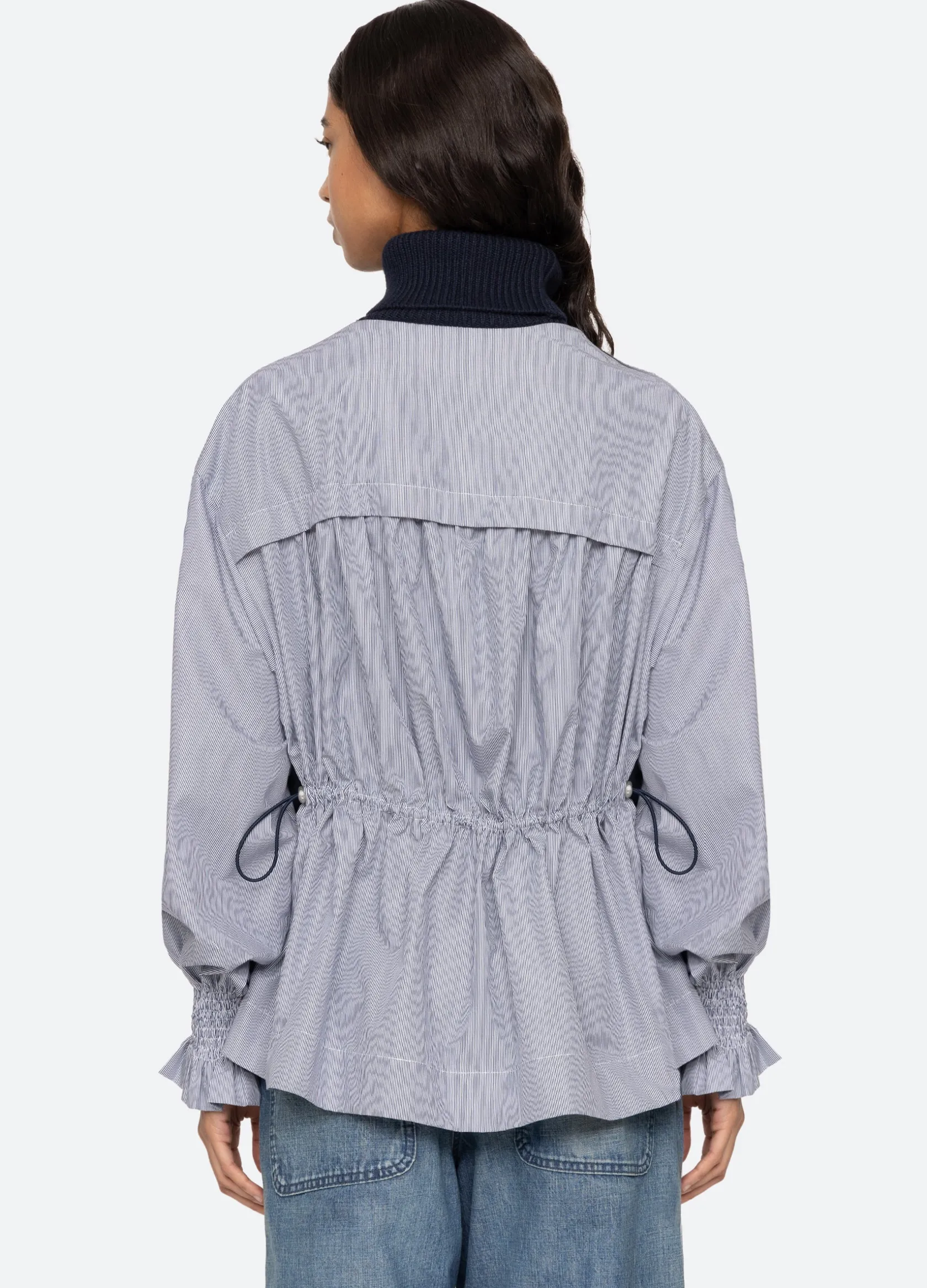 Tops|Sweaters>Sea New York Devana Combo Sweater Navy