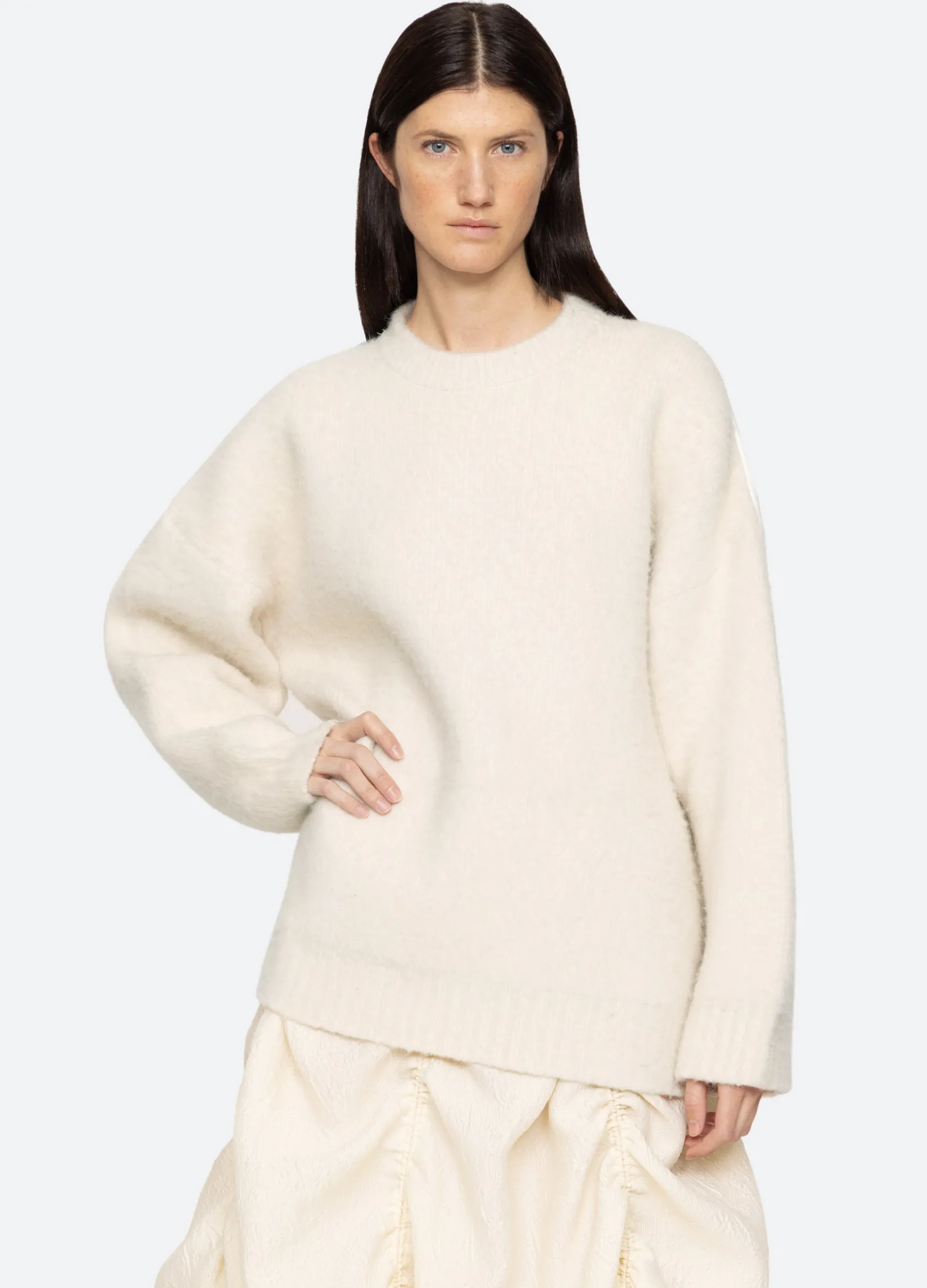 Sweaters|Tops>Sea New York Devana Sweater White