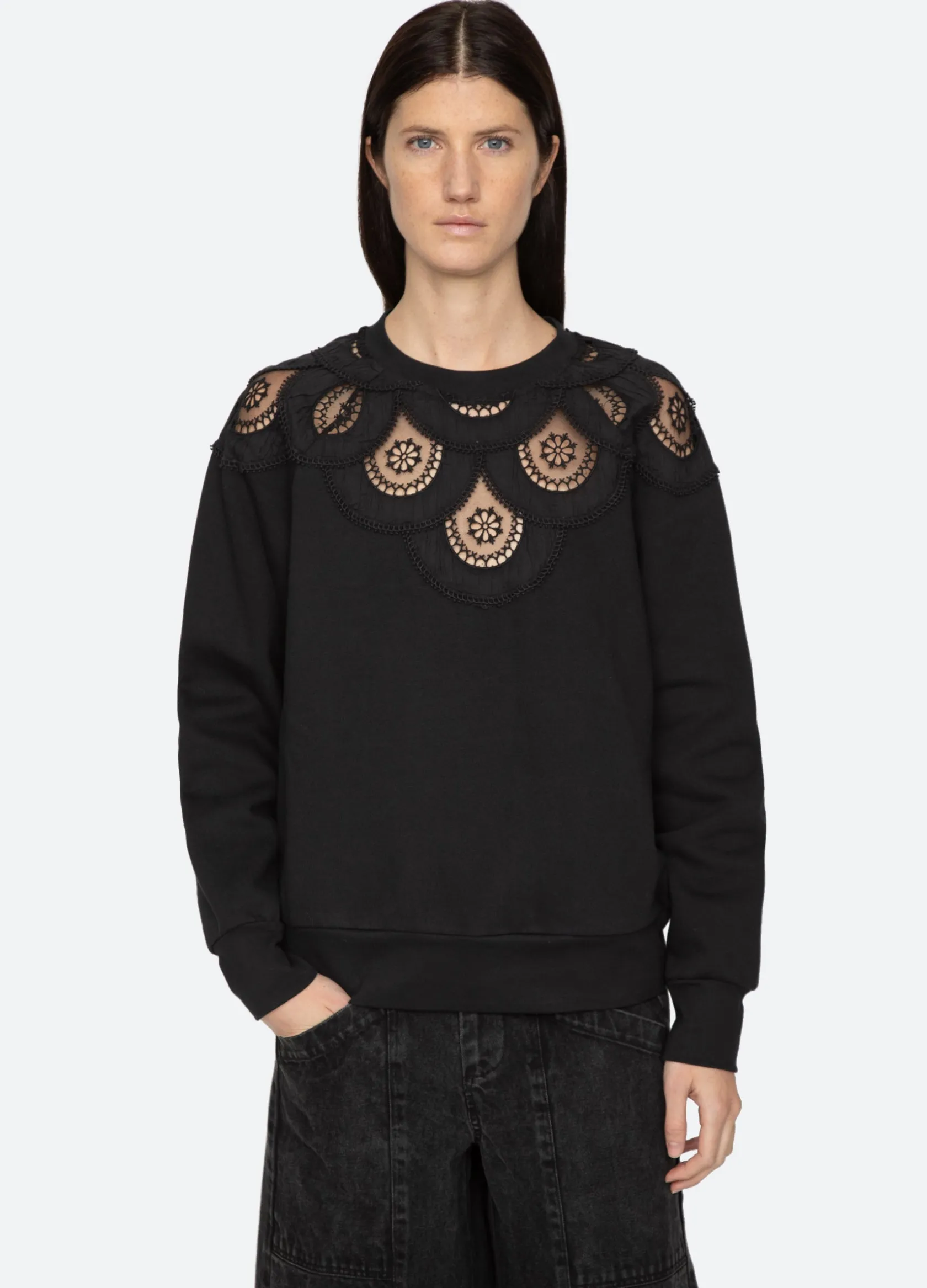 Tops>Sea New York Drea Sweatshirt Black