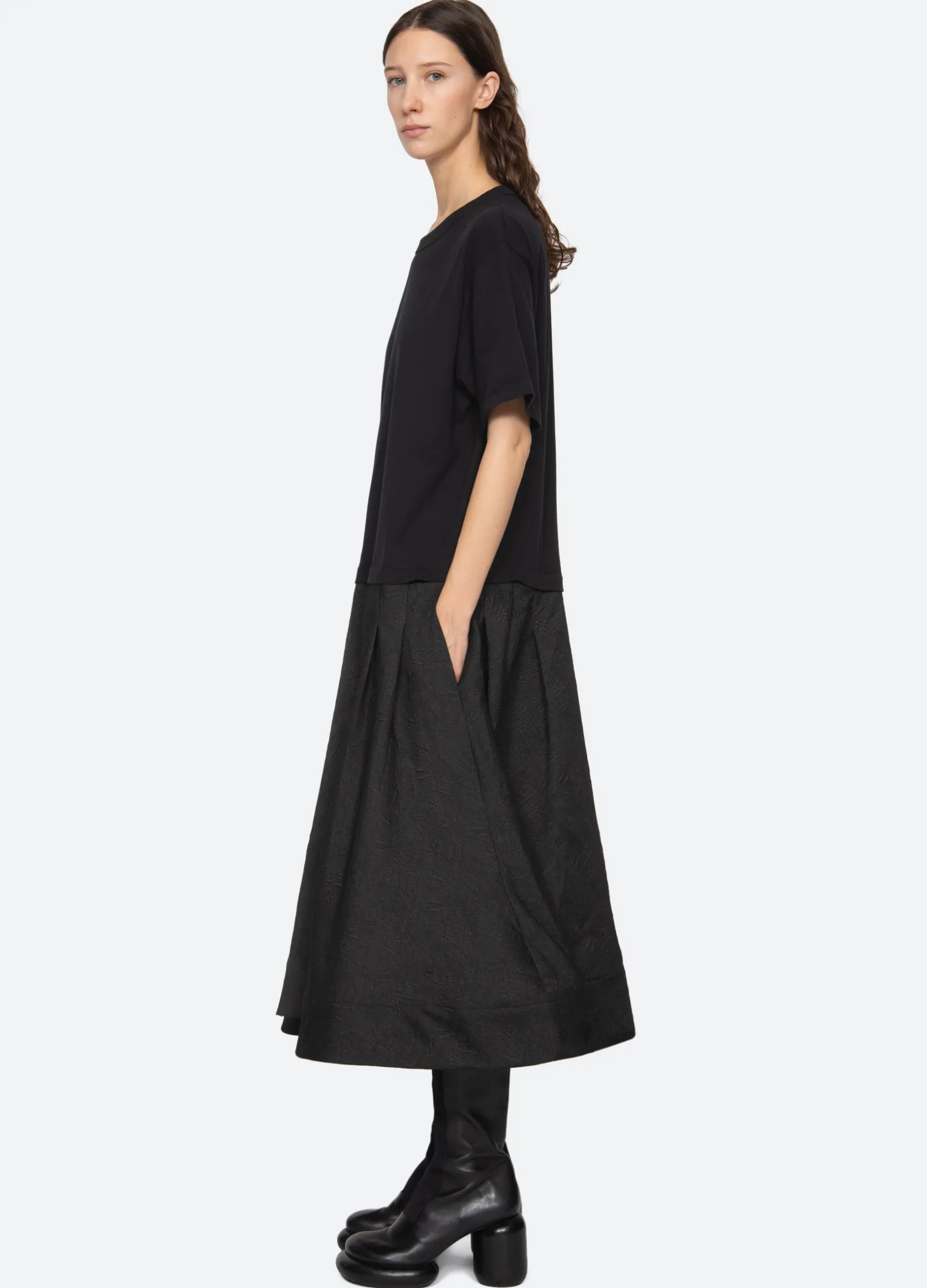 Dresses>Sea New York Elegi T-Shirt Dress Black