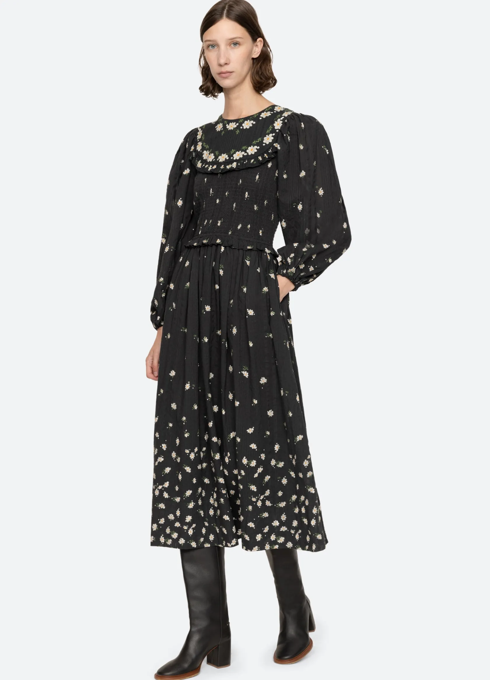 Dresses>Sea New York Elizabeth L/S Dress Black