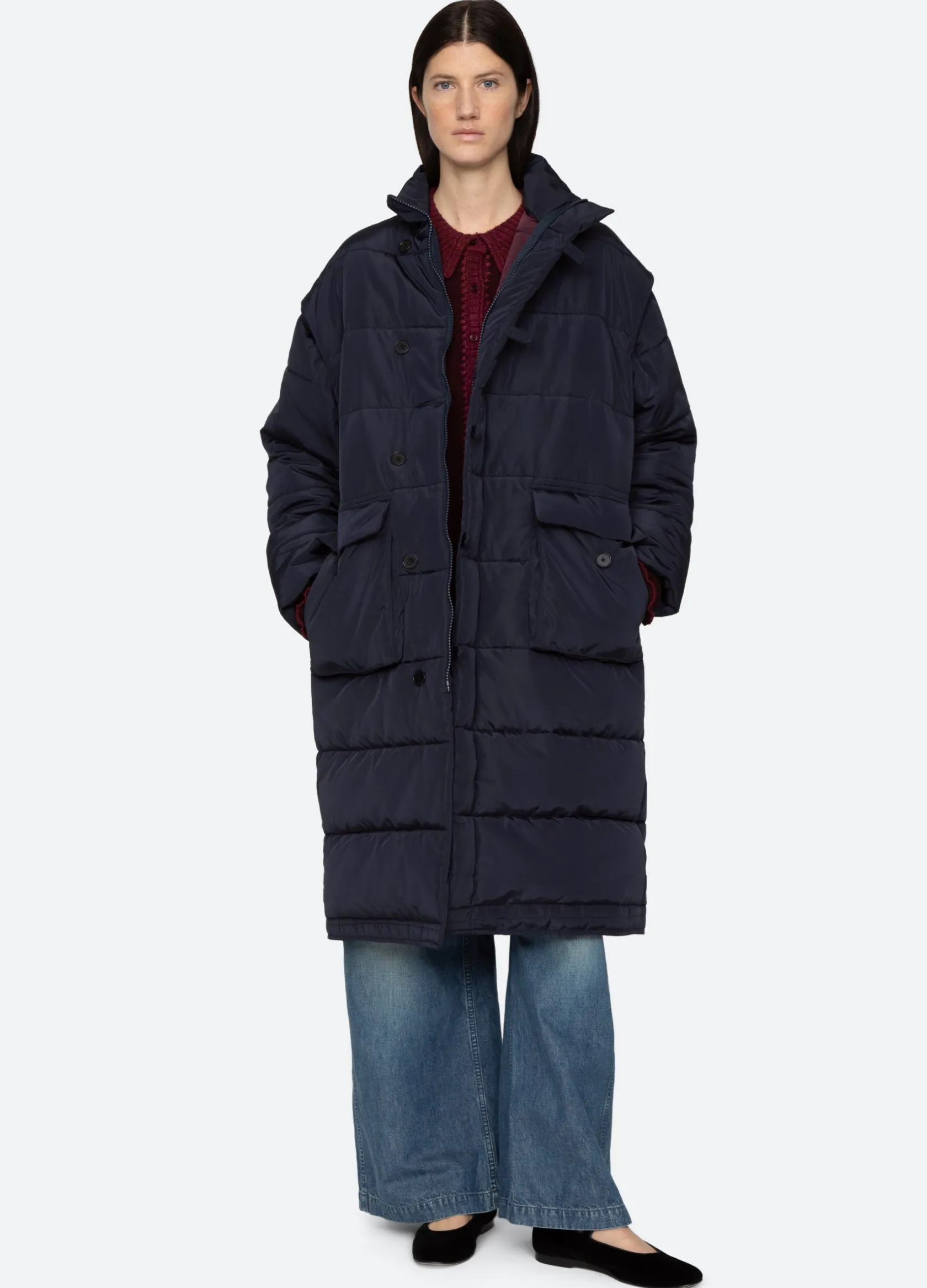 Outerwear>Sea New York Estelle Coat Navy