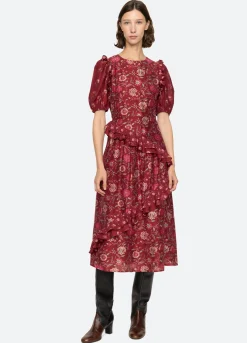 Dresses>Sea New York Famke Dress Magenta