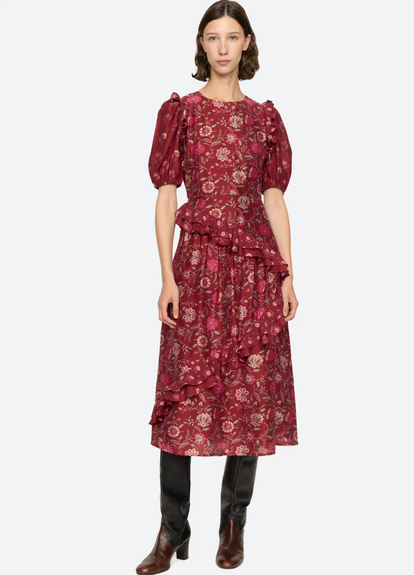 Dresses>Sea New York Famke Dress Magenta