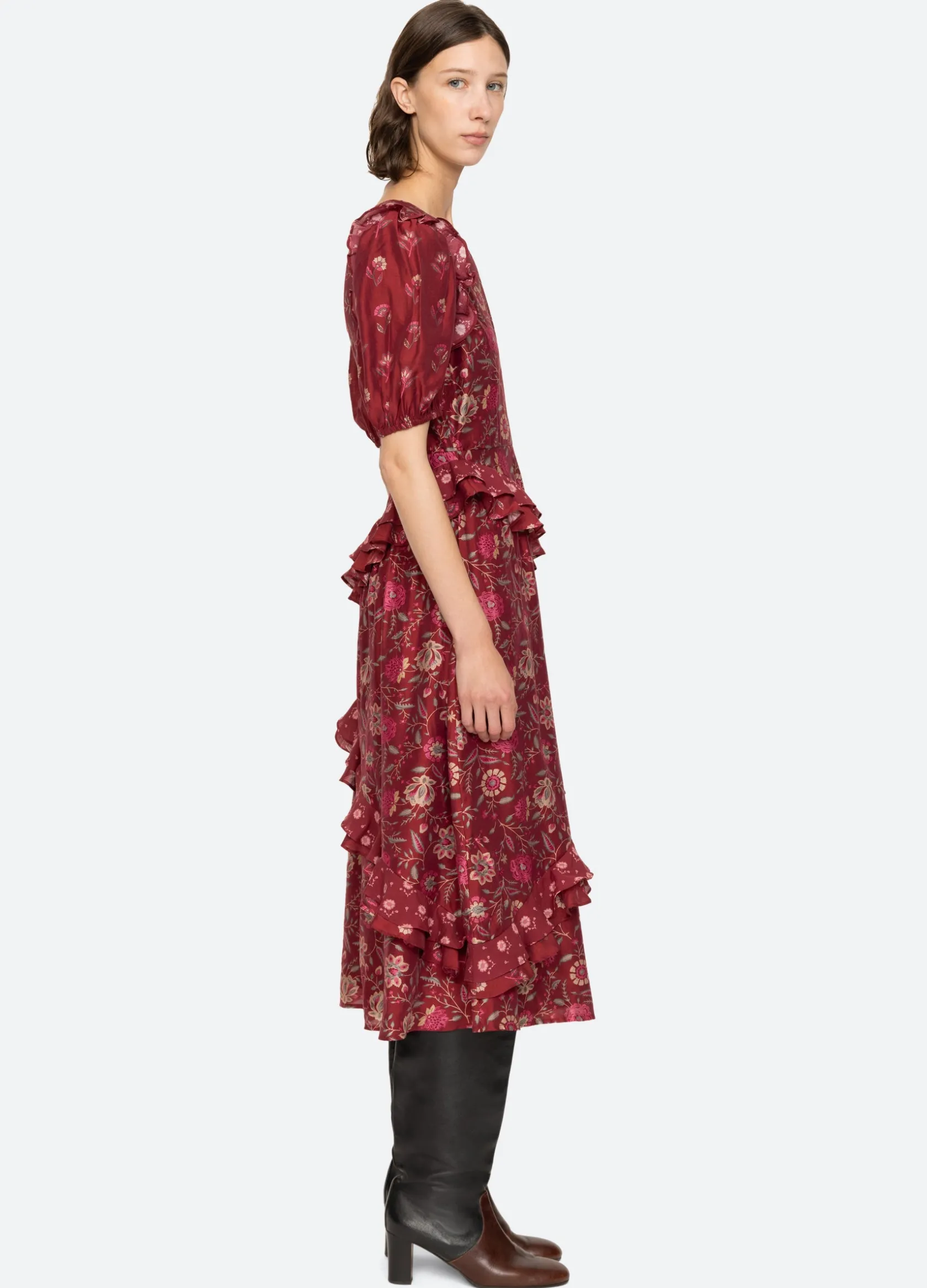 Dresses>Sea New York Famke Dress Magenta