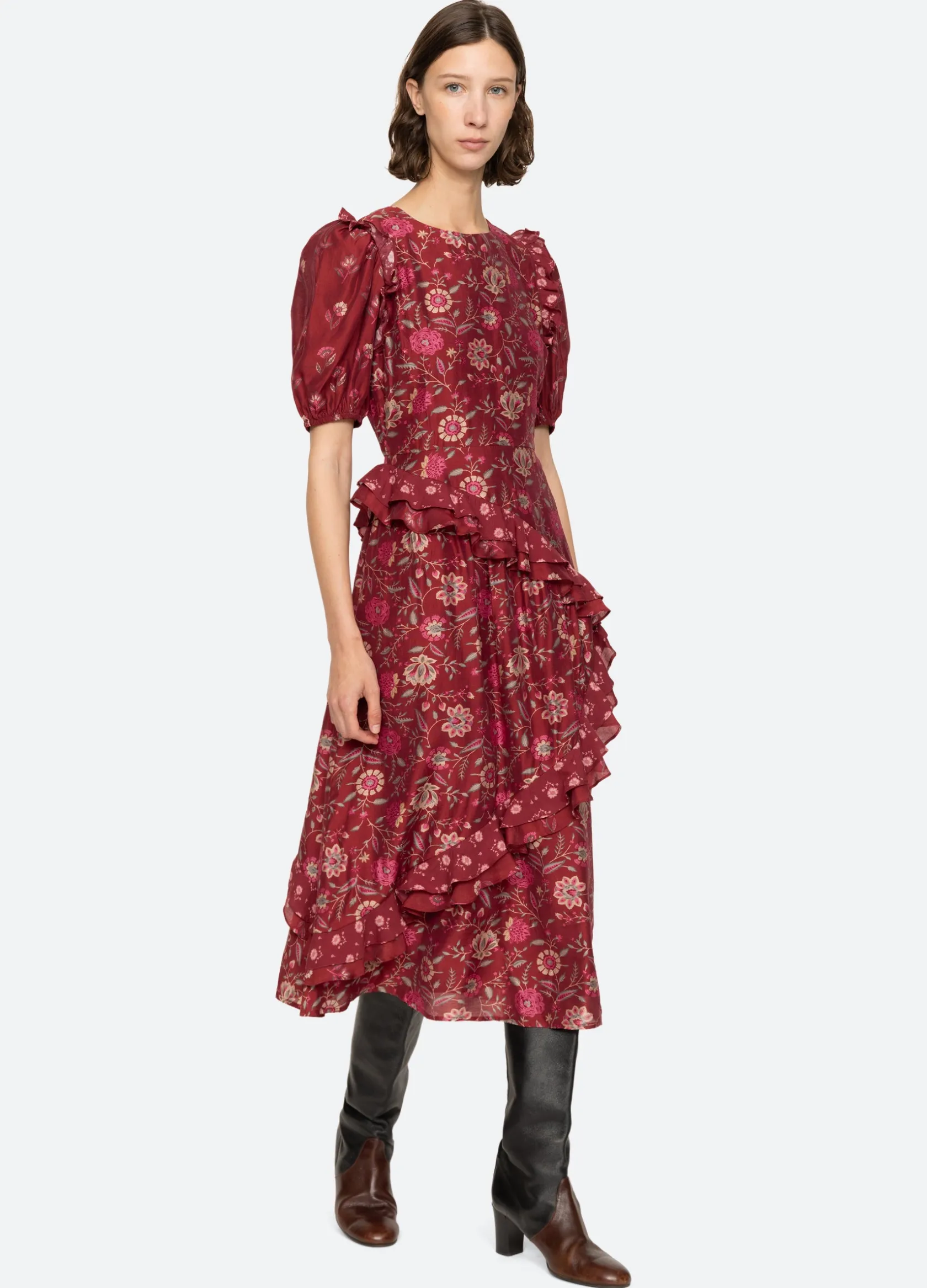 Dresses>Sea New York Famke Dress Magenta