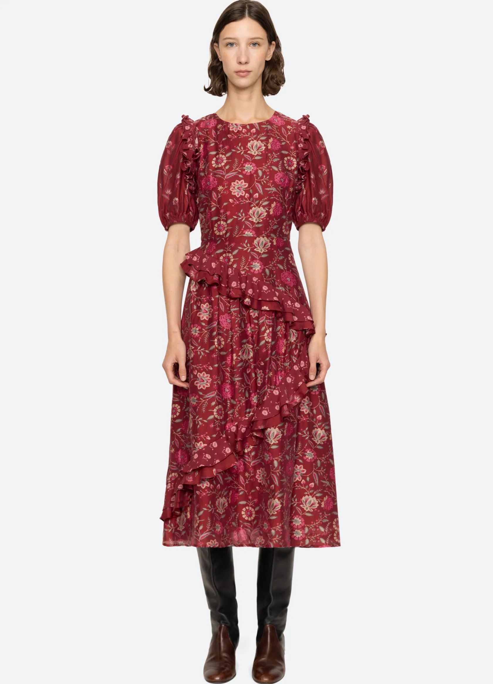 Dresses>Sea New York Famke Dress Magenta