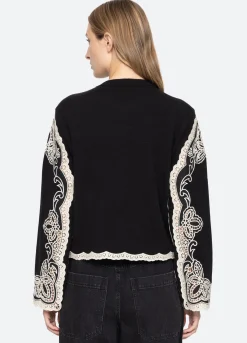 Sweaters|Tops>Sea New York Gianna Sweater Black