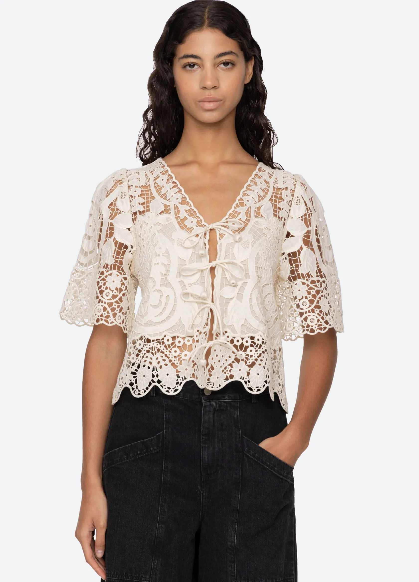 Tops>Sea New York Gianna Tie Top