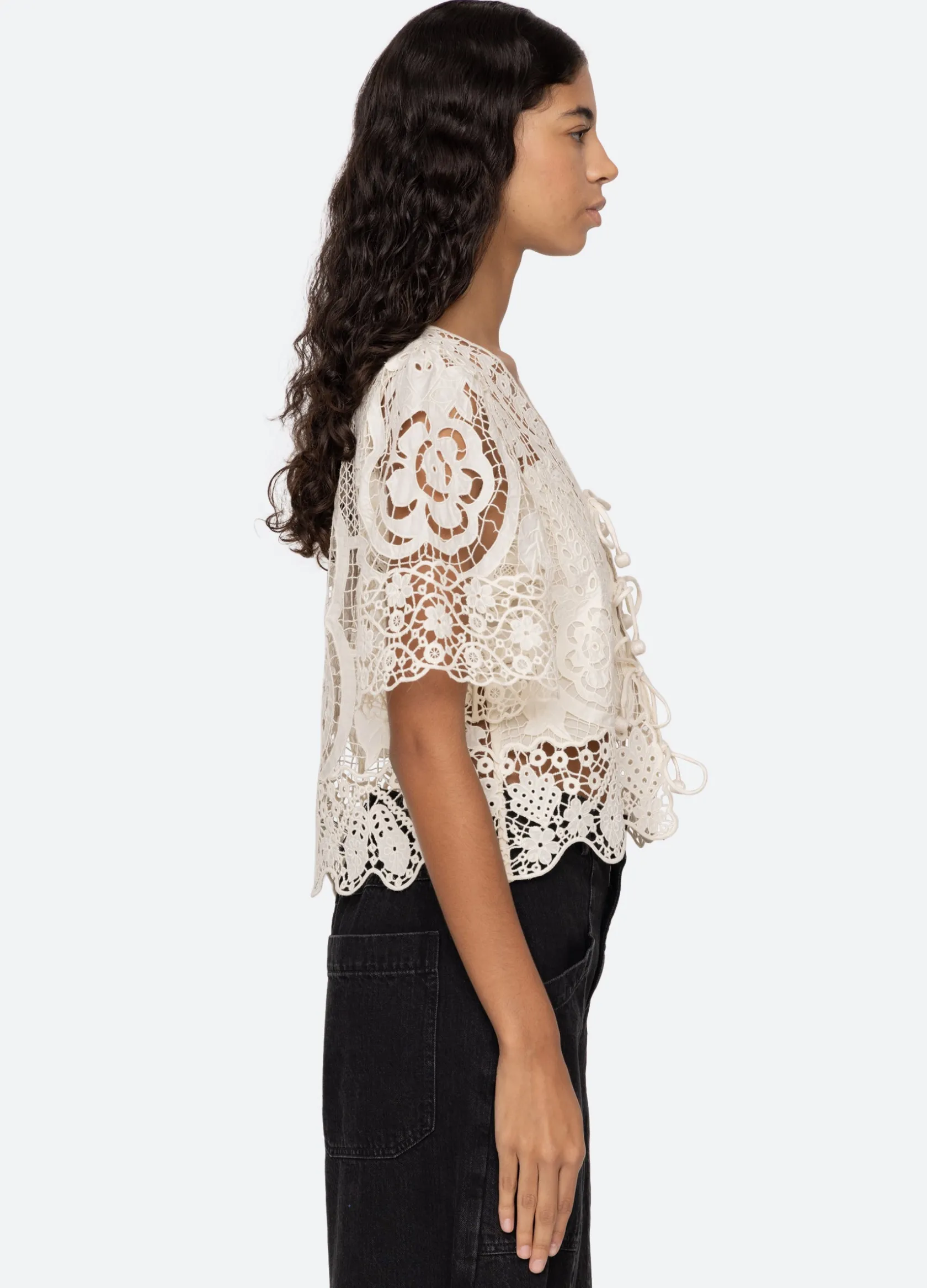 Tops>Sea New York Gianna Tie Top
