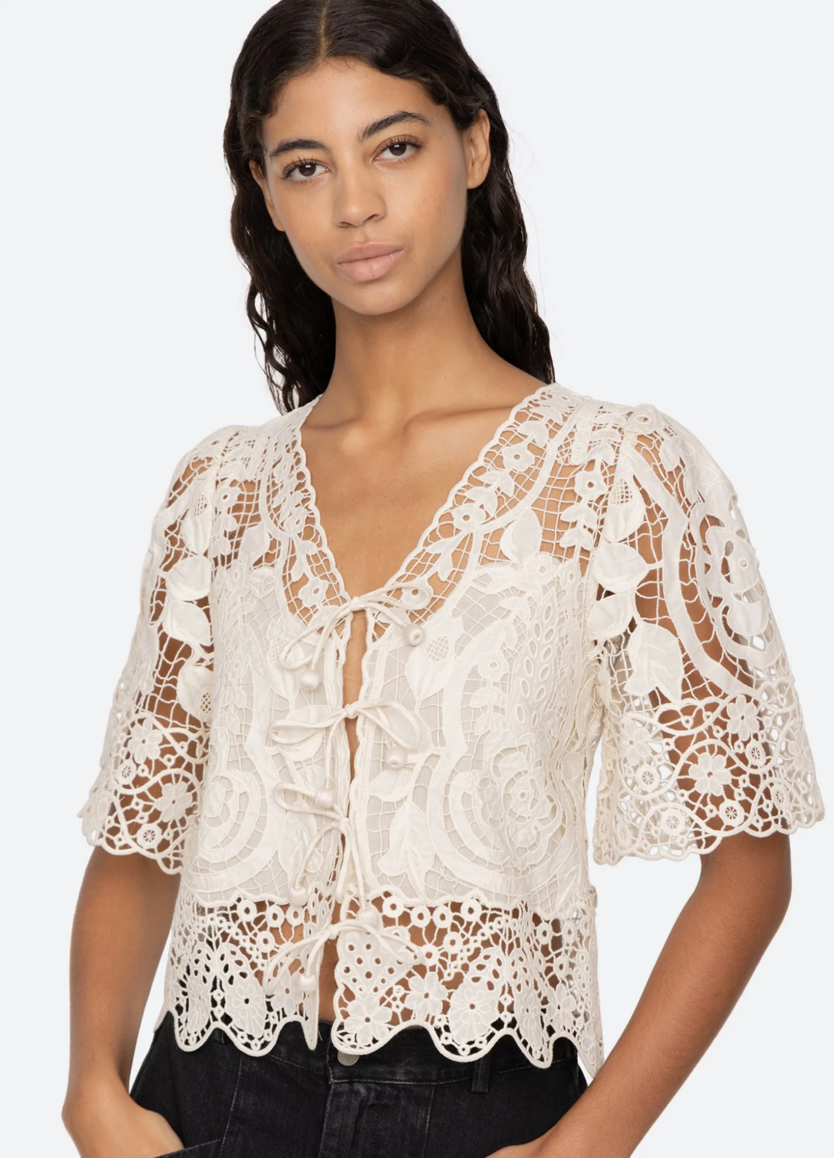 Tops>Sea New York Gianna Tie Top