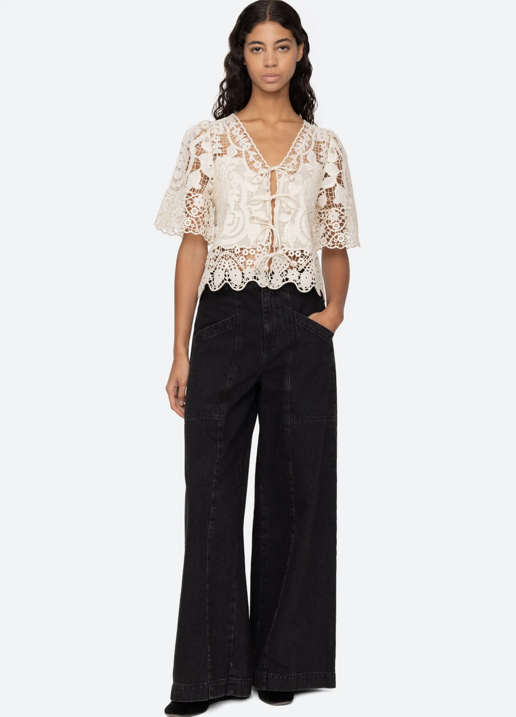 Tops>Sea New York Gianna Tie Top