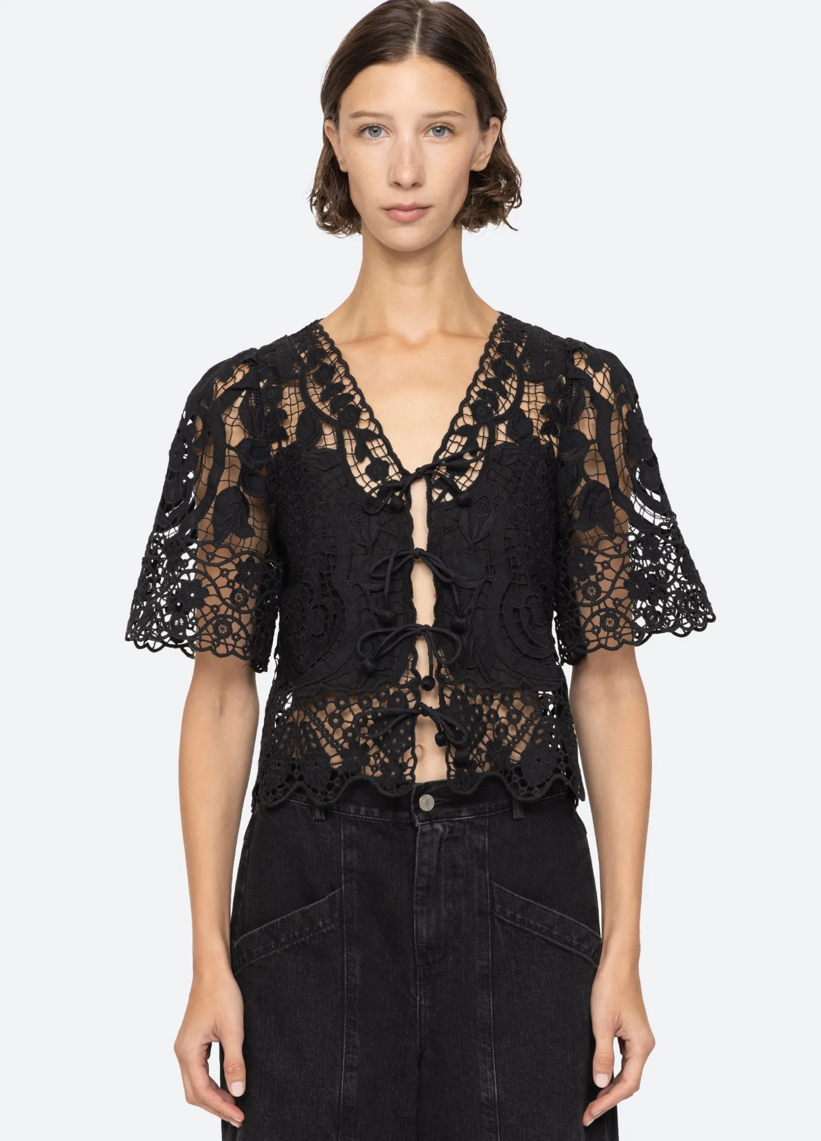Tops>Sea New York Gianna Tie Top