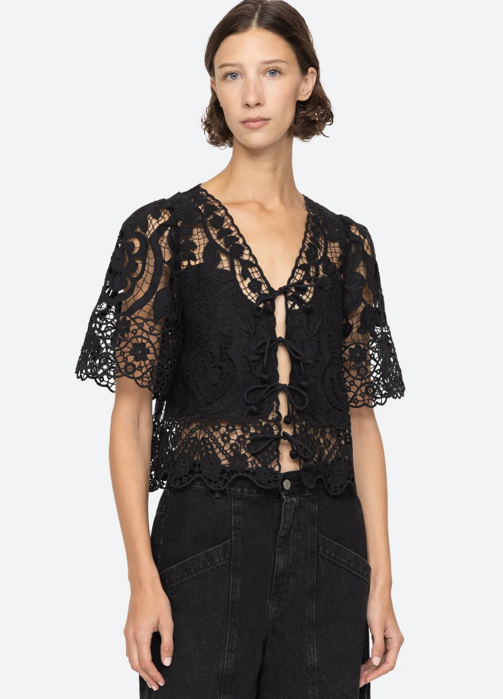 Tops>Sea New York Gianna Tie Top
