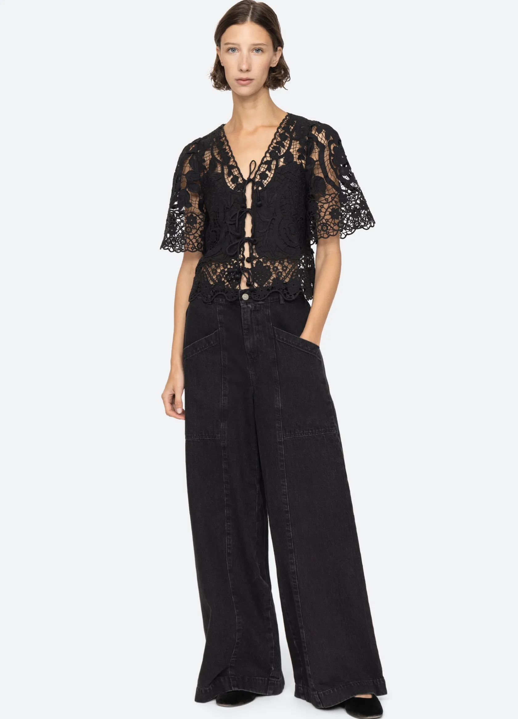 Tops>Sea New York Gianna Tie Top