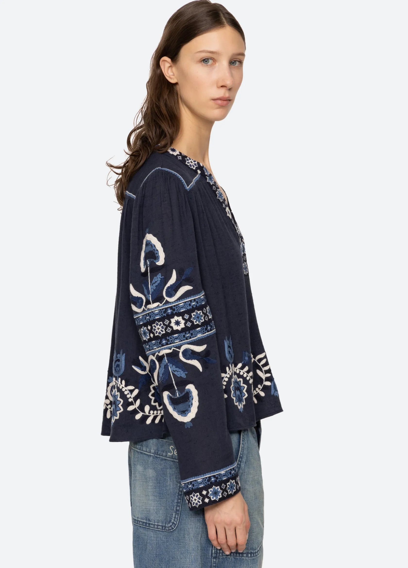 Tops>Sea New York Inga L/S Top Navy