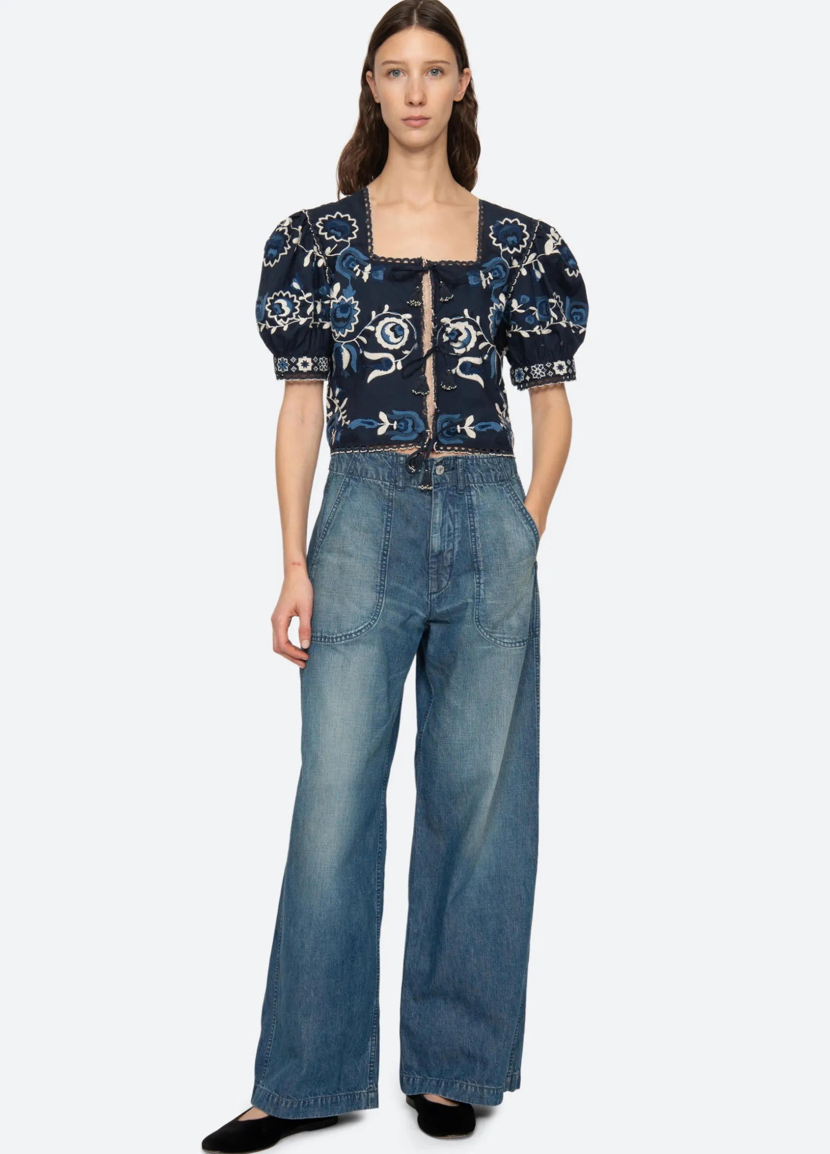 Tops>Sea New York Inga Top Navy
