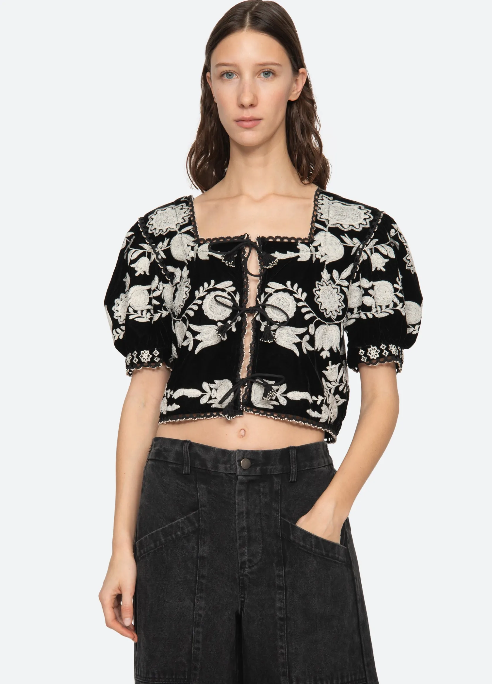 Tops>Sea New York Irene Top Black