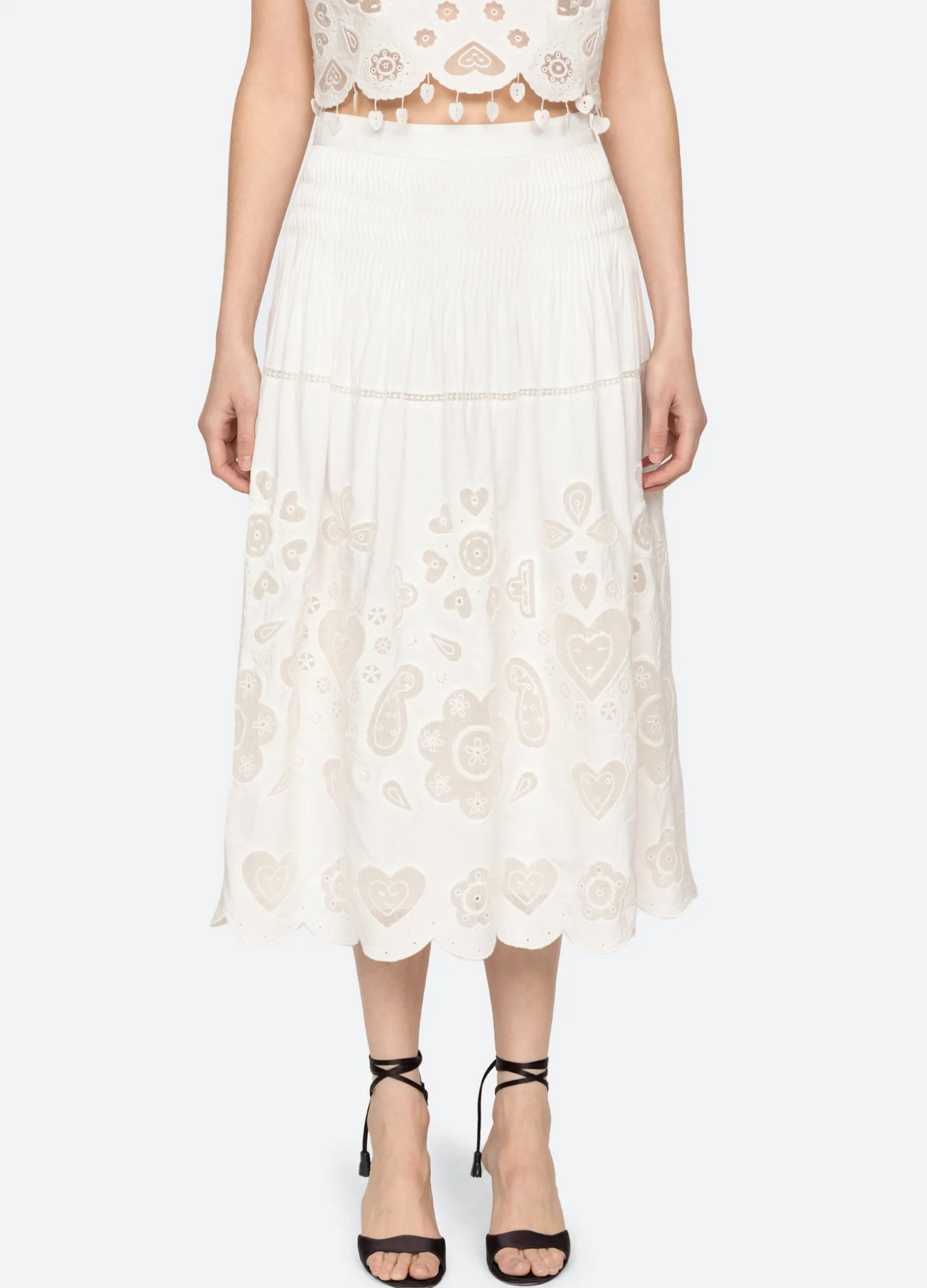 Bottoms>Sea New York Jeanetta Skirt White