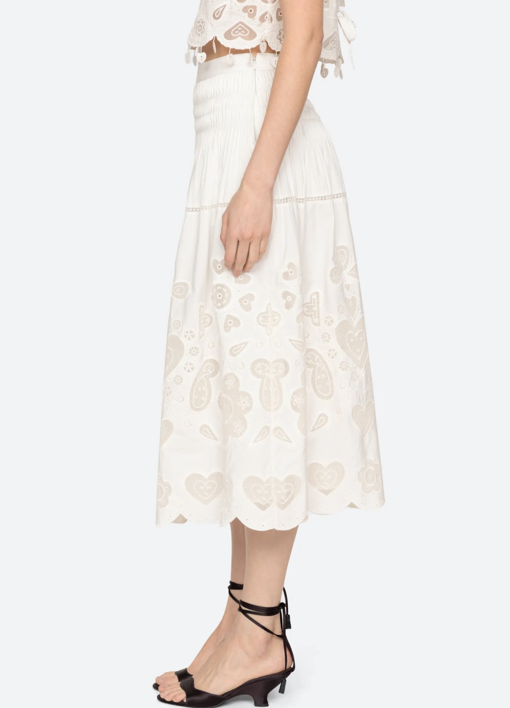 Bottoms>Sea New York Jeanetta Skirt White