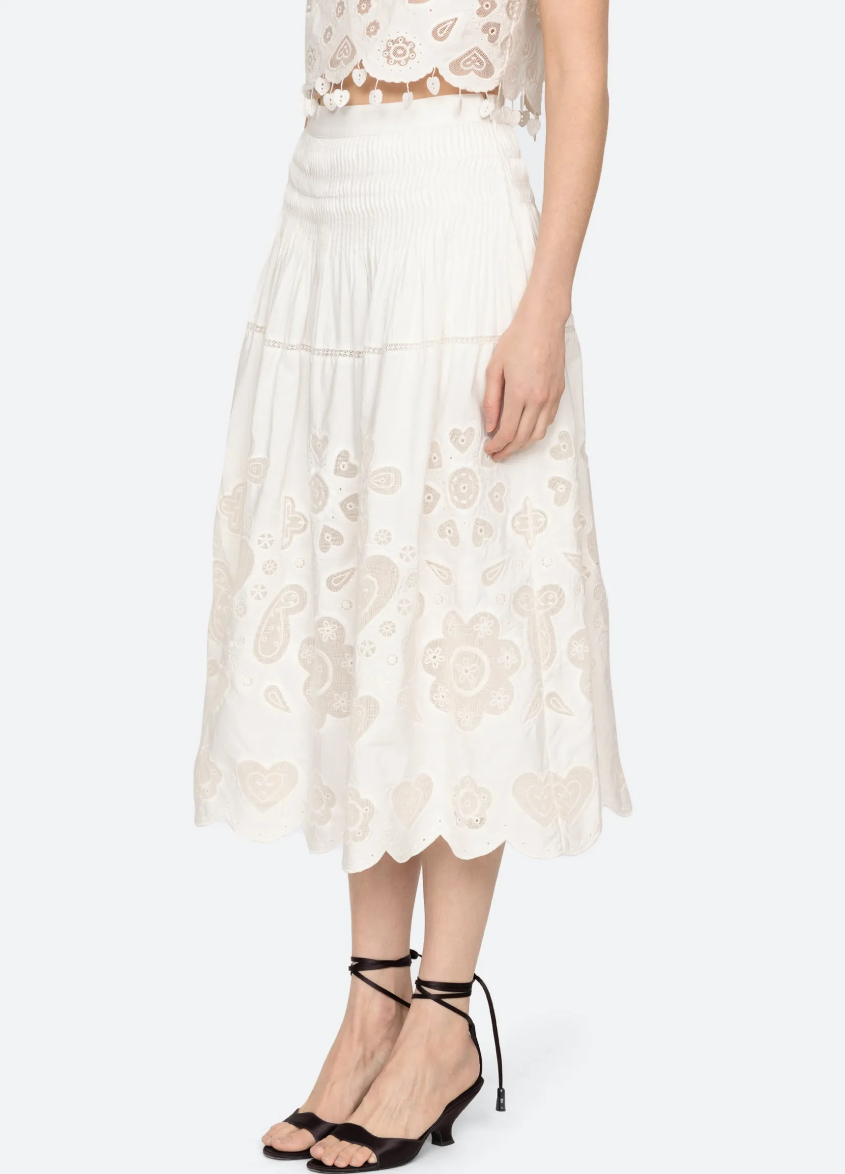 Bottoms>Sea New York Jeanetta Skirt White