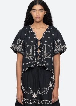 Tops>Sea New York Kingsley Top Black