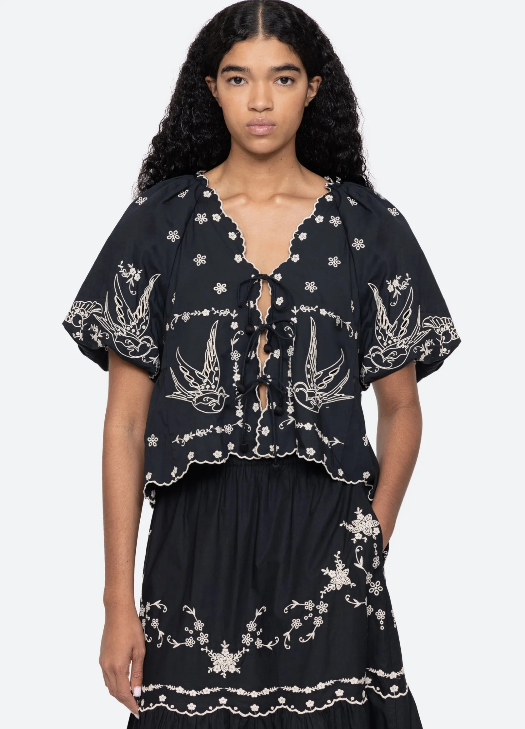 Tops>Sea New York Kingsley Top Black