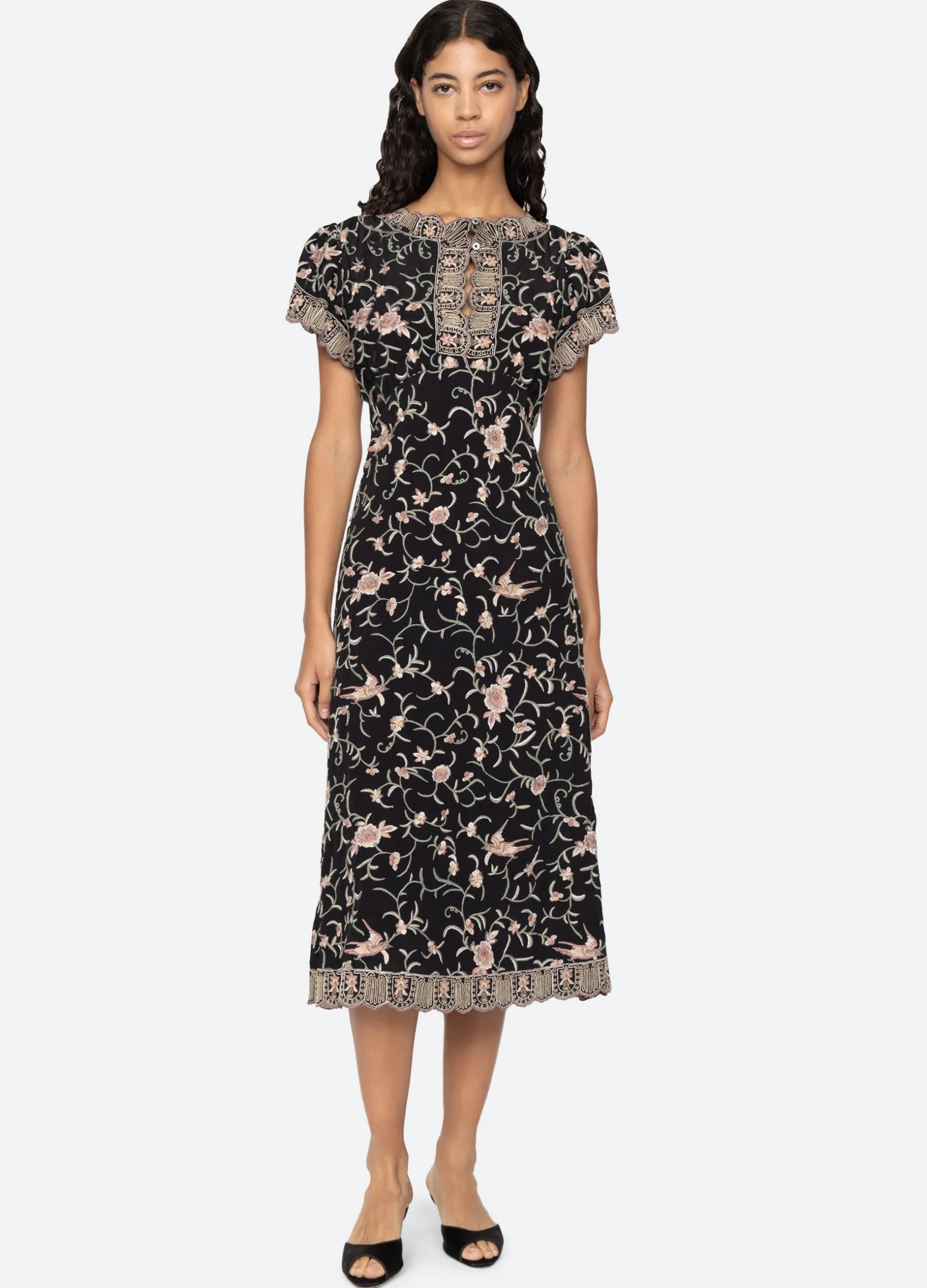 Dresses>Sea New York Lacey S/S Dress Black