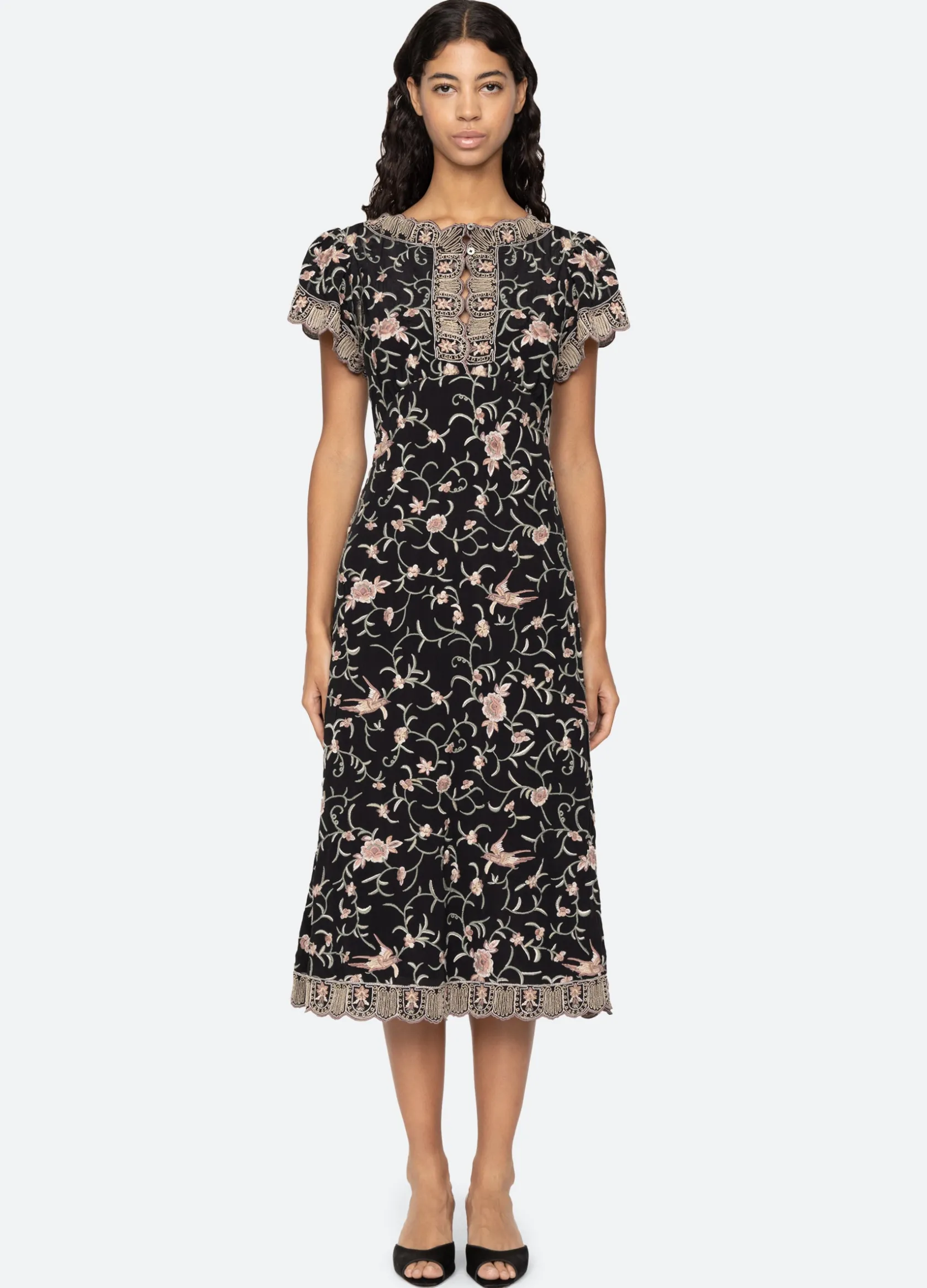 Dresses>Sea New York Lacey S/S Dress Black