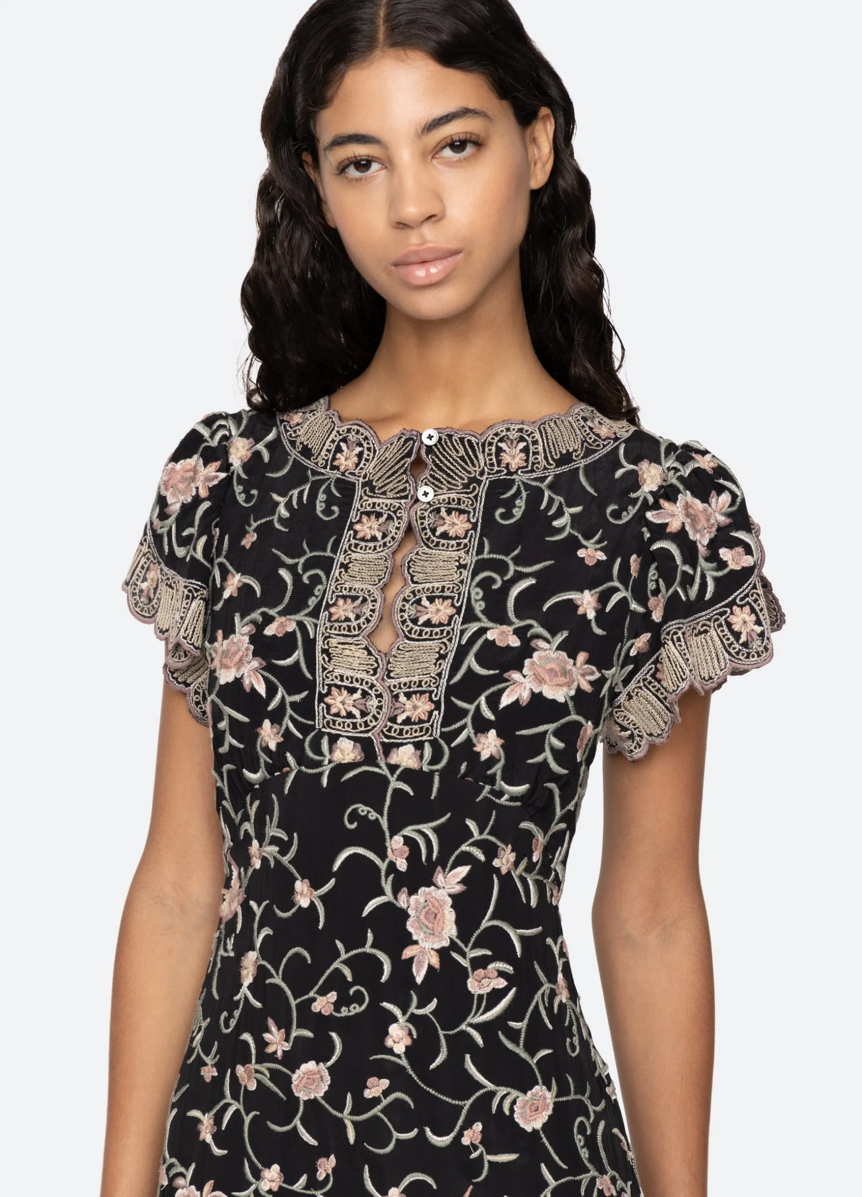 Dresses>Sea New York Lacey S/S Dress Black