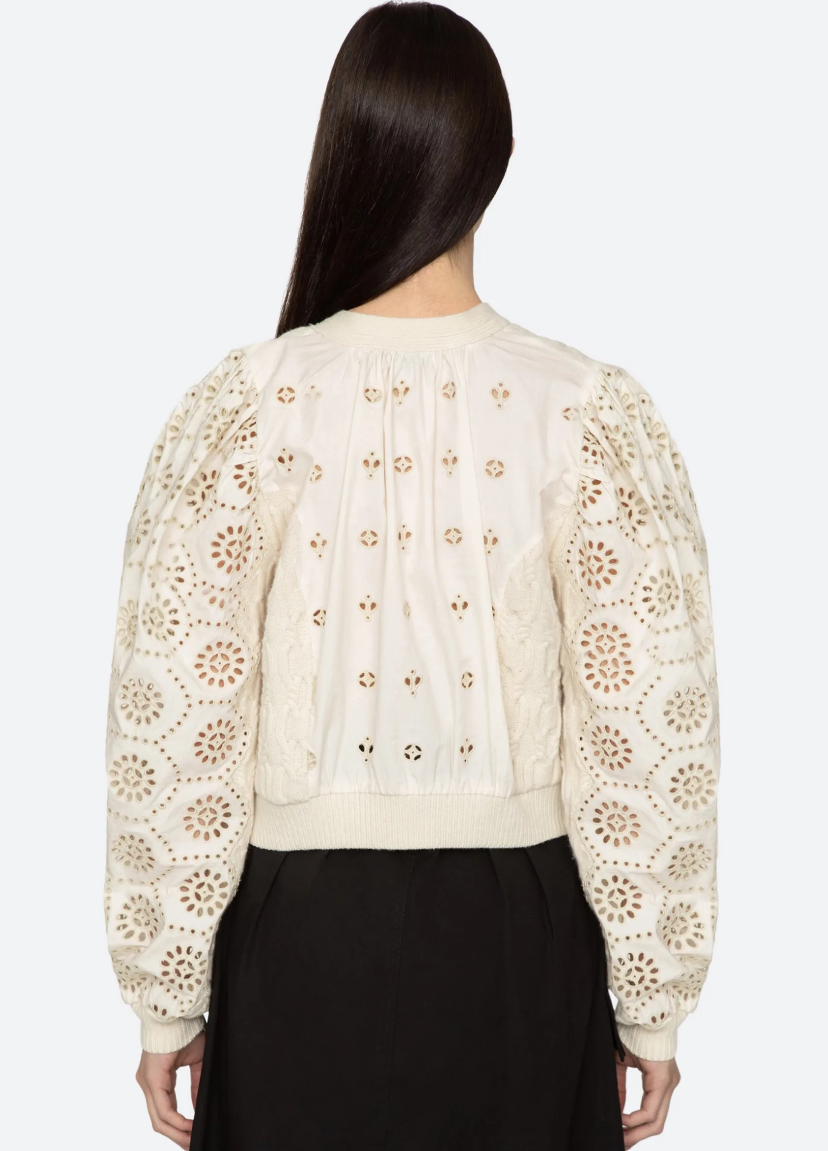 Sweaters|Tops>Sea New York Lainey Cardigan Cream