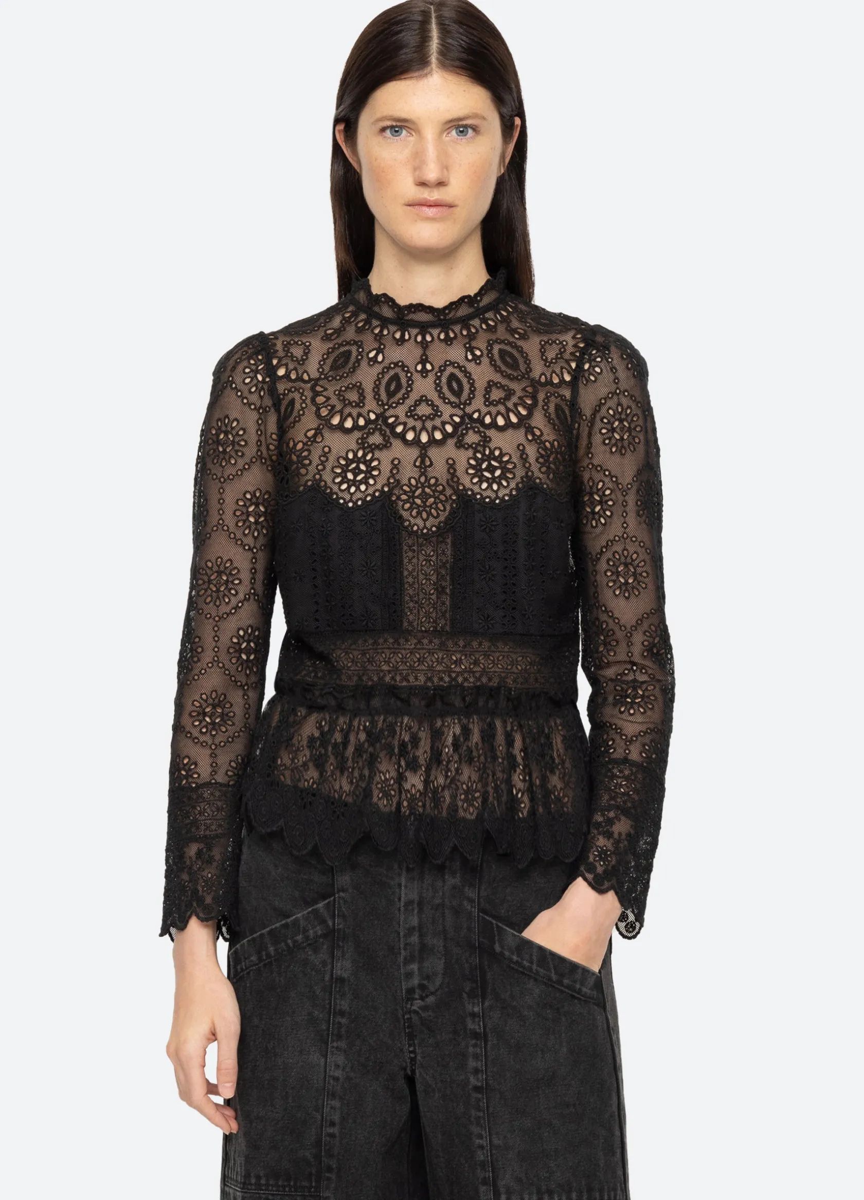 Tops>Sea New York Lainey Top Black